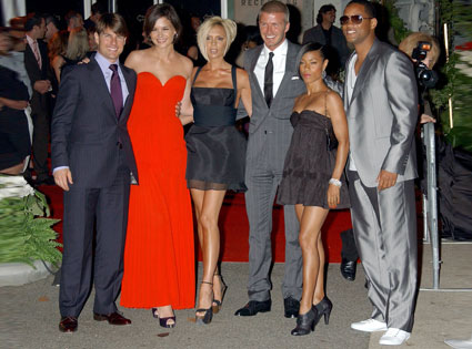 Tom Cruise, Katie Holmes, Victoria Beckham, David Beckham Tom Cruise, Katie Holmes, Victoria Beckham, David Beckham